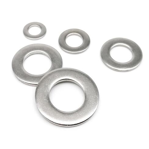 MIUYTRN M1.6 M2 M2.5 M3 M3.5 M4 M5 M6 M8 M10 M12 M14 M16 M18 M20 M22 M24 GB97 A2-70 304 الفولاذ المقاوم للصدأ عادي طوقا غسالة مسطحة cuicui (100 قطعة M3.5) in Kuwait