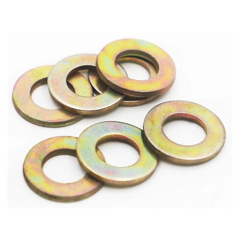 MIUYTRN M2 M3 M4 M5 M6 M8 M10 M12 M14 M16 Grade 8.8 Colored Zinc Steel Flat Washer Plain Washer Gaskets cuicui(10pcs M8x16x1.5mm) in Kuwait