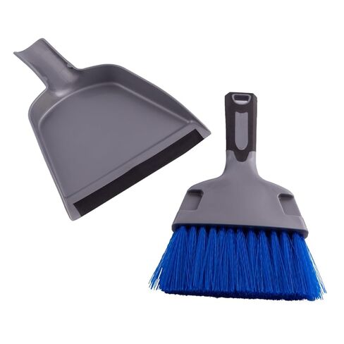 Helpmate Mini Dustpan and Brush HM93500 Small Dust Pan and Hand Broom Mini Broom and Dustpan Set Gray in Saudi Arabia