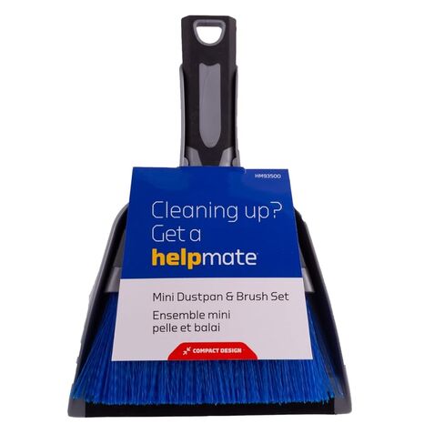Helpmate Mini Dustpan and Brush HM93500 Small Dust Pan and Hand Broom Mini Broom and Dustpan Set Gray in Saudi Arabia