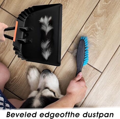 4 Pack 12 inch Heavy Duty Metal Dustpan Large Wide Dust Pans for Household Handheld Wide Scooper and Debris Cleaning Tool Ideal for Home and Commercial Use (Black) in Saudi Arabia
