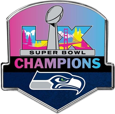 aminco Seattle Seahawks NFL Super Bowl LX Champions Choose Your Commemorative Pin Officially Licensed Gift in Kuwait