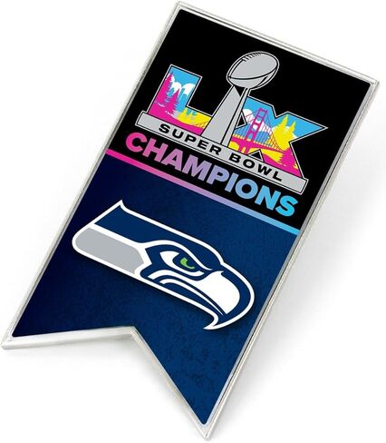 أمينكو سياتل سي هوكس NFL Super Bowl LX Champions اختر الدبوس التذكاري الخاص بك كهدية مرخصة رسميًا in Saudi Arabia