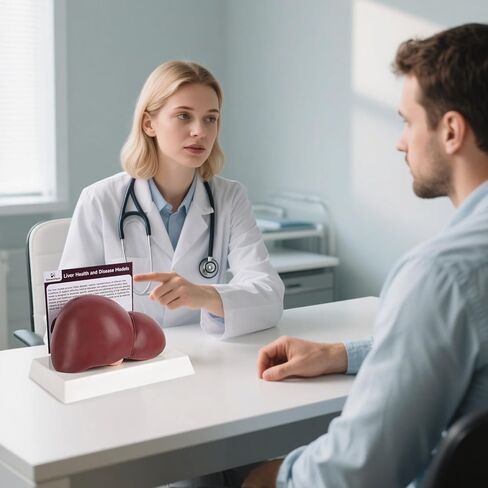 Healthy Liver Anatomy Model, Life-Size Silicone Human Liver Replica for Medical Training, Nursing Education, and Patient Demonstration in Kuwait