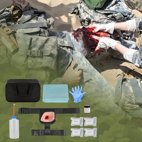 Inguinal Bullet Wound Packing Trainer, Stop The Bleed Training Kits, Bleeding Control Simulator for Emergency Wound Management Training in Kuwait