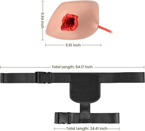 Inguinal Bullet Wound Packing Trainer, Stop The Bleed Training Kits, Bleeding Control Simulator for Emergency Wound Management Training in Kuwait