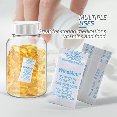 عبوات جل السيليكا، 0.5 جرام 200 عبوة سيليكا، مجفف بدرجة الطعام، عبوات مجففة، جل سيليكا للأغذية، عبوات رطوبة لتخزين الطعام in Kuwait