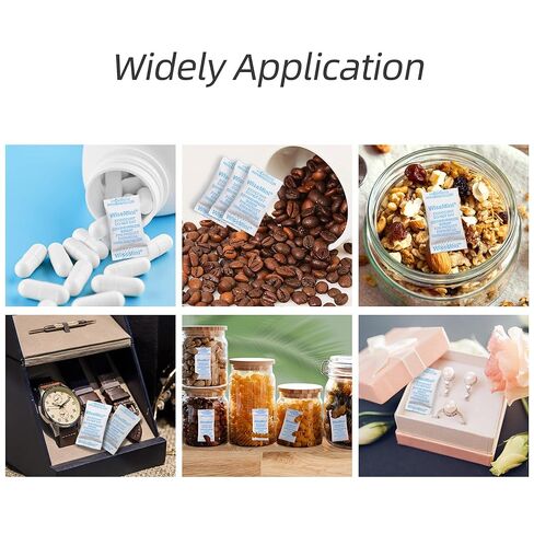 عبوات جل السيليكا، 0.5 جرام 200 عبوة سيليكا، مجفف بدرجة الطعام، عبوات مجففة، جل سيليكا للأغذية، عبوات رطوبة لتخزين الطعام in Kuwait