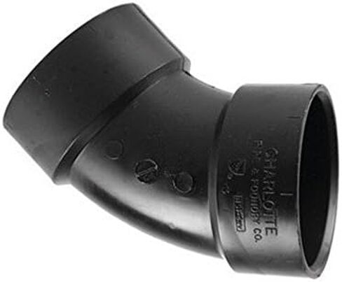 Charlotte Pipe Elbow Abs/Dwv 1-1/2 " 45 Deg. Black in Saudi Arabia