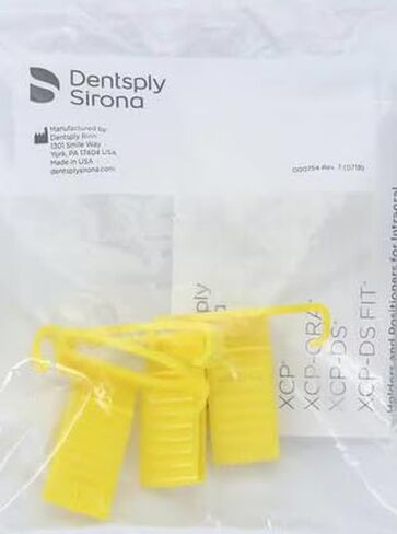 3/Pack Dental XCP-DS 2H Posterior Basket 6100 Digital Sensor Holders, Yellow B-Blocks Autoclavable #2 Horizontal in Saudi Arabia