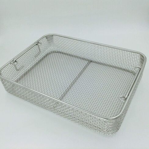 Stainless steel sterilization tray case box 40cm surgical instrument tool in Kuwait