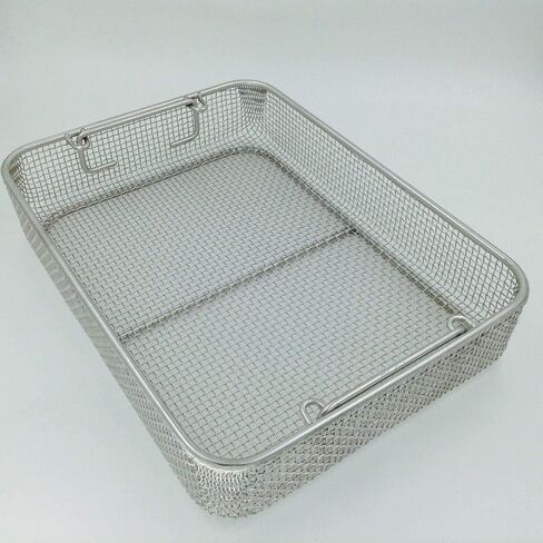 Stainless steel sterilization tray case box 40cm surgical instrument tool in Kuwait