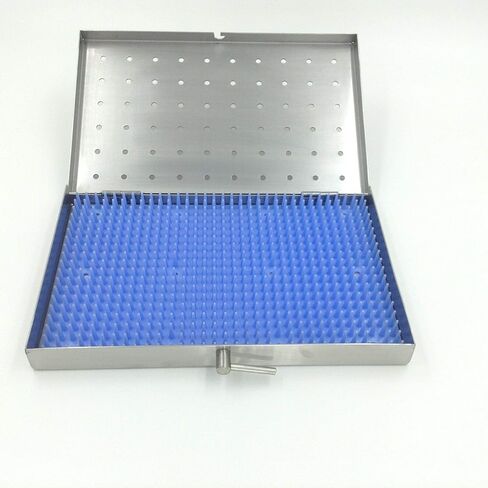 Stainless steel sterilization tray case 215mm135mm22mm surgical instrument case in Kuwait
