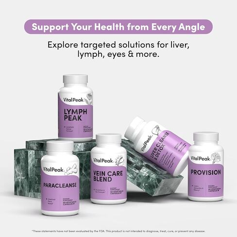 Vital Peak® Holy Basil 500 mg - دعم المزاج والاسترخاء - مكملات التولسي للنساء والرجال - نباتي، خالي من الغلوتين، خالي من الألبان، خالي من الصويا، غير معدل وراثيًا - 30 كبسولة in Kuwait