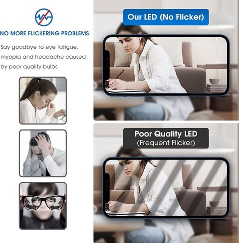 مصابيح إضاءة LED بريجنيت، مصابيح إضاءة LED ثلاثية الاتجاهات 50 100 150 وات مكافئة، مصابيح إضاءة A19 ثلاثية الاتجاهات E26 قاعدة متوسطة، ضوء نهاري أبيض 5000 ك، 500 لومن - 1000 لومن - 1500 لومن، عبوتان in Kuwait