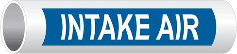 ملصق ComplianceSigns.com باللون الأبيض على الملصق الأزرق، مقاس 12x2.5 بوصة، عبوتان من الفينيل لعلامات الأنابيب in Saudi Arabia