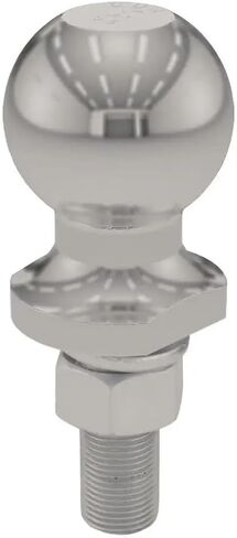 40082 - Aftermarket Replacement 2 Inch Trailer Ball - 3/4 Inch X 2-1/8 Inch Shank - 3500 Lb - Stainless Steel Compatible with CURT in Kuwait