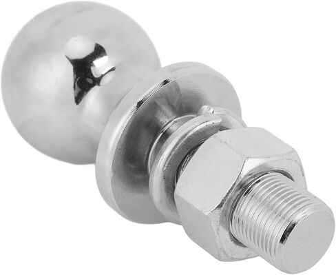 Qqmora 2 Inch Trailer Hitch Ball Heavy Duty Chrome Plated Forged Steel Towing Ball 7500LBS Capacity for Boat Trailer RV ATV SUV with 2 1/8 x 1 Inch Shank in Saudi Arabia