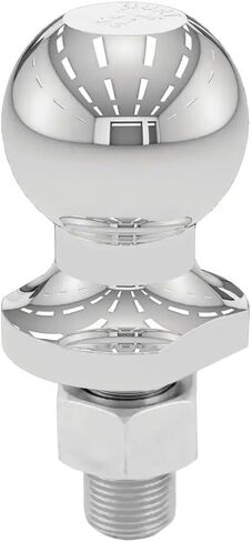 40061 - Aftermarket Replacement 1-7/8 Inch Trailer Ball - 3/4 Inch X 1-5/8 Inch Shank - 2000 Lb Capacity - Chrome Compatible with CURT in Kuwait