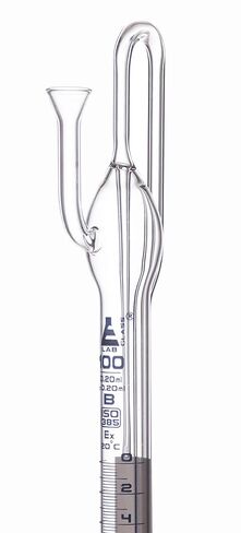 Automatic Zero Burette, 100ml - Class B - 34/35 Joint Size - 0.20±ml Tolerance, 0.20ml Sub. Divisions - 2000ml Reservoir Capacity - with Intermediate Stopcock & Schellbach Stripe - Eisco Labs in Saudi Arabia