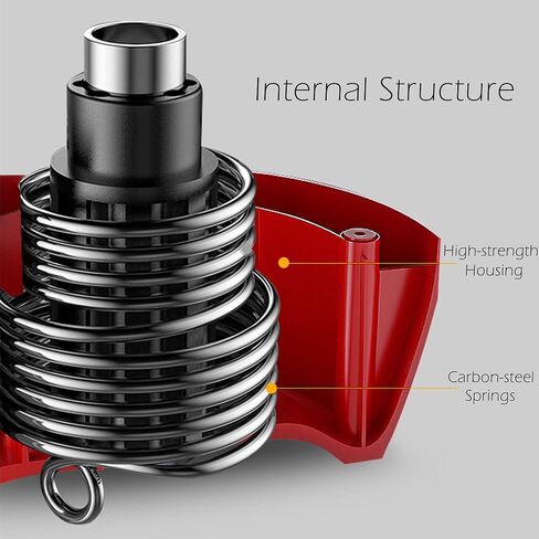 Abdominal Wheel Roller with Resistance Spring, 14.6"W Automatic Rebound Exercise Strength-Training Roller, Core Work-out Fitness Wheels with Knee Pad in Kuwait