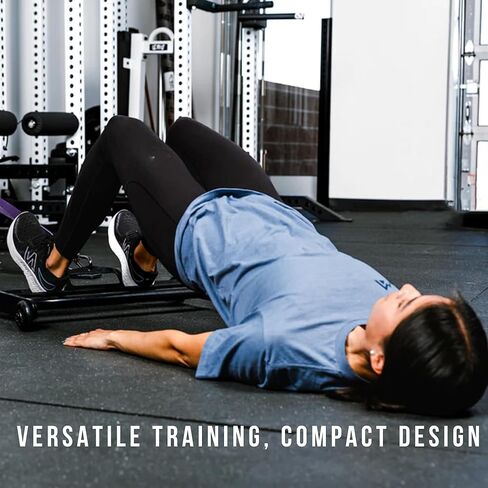 REP Fitness Glute Ham Roller, Ab Exercise Machine for Home Gym, Core Trainer with Wheels, Leg Curl and Hip Extension Equipment, Workout Slider for Hamstrings, Abs, Glutes, and Strength Training in Saudi Arabia