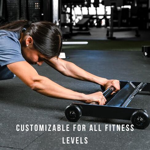 REP Fitness Glute Ham Roller, Ab Exercise Machine for Home Gym, Core Trainer with Wheels, Leg Curl and Hip Extension Equipment, Workout Slider for Hamstrings, Abs, Glutes, and Strength Training in Saudi Arabia
