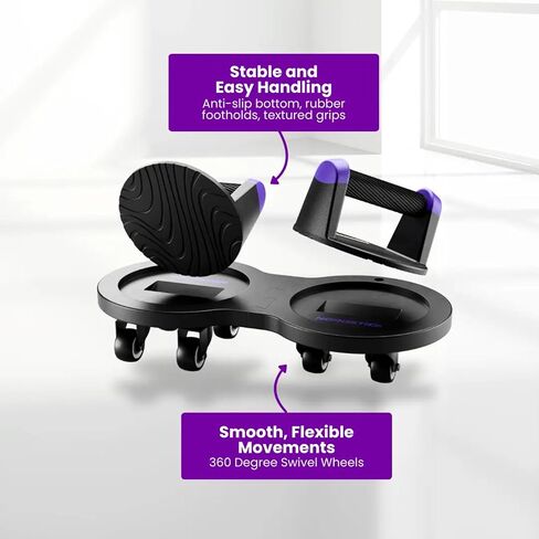 جهاز تمرين الصالة الرياضية المنزلي متعدد المنزلق - نظام تدريب أساسي الكل في واحد مع مقابض دفع لأعلى، وبكرة آب متعددة الوظائف ومزلقات أساسية لعضلات البطن، وتعدد استخدامات تمرين الجسم بالكامل in Kuwait