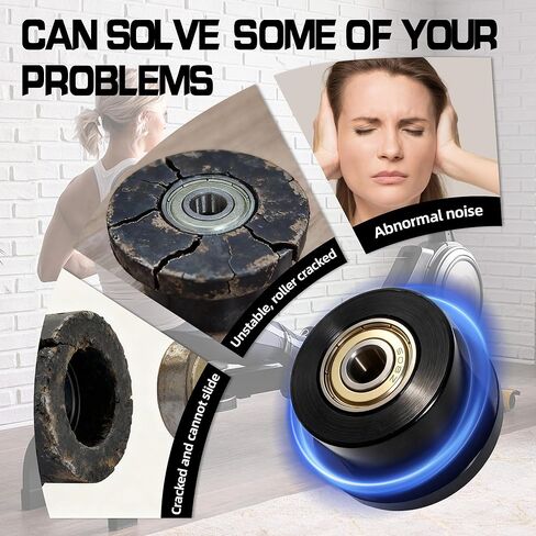 Machined Wheels/Rollers Compatible with Total Gym,Replacement Parts for 1000,1100,1400,1500,1600,1700,1800,1900,Achiever,Force,Gold,Max,Platinum,Plus,Pro,Supra,Supreme,Ultima,Ultra,XLI,4Pcs in Saudi Arabia