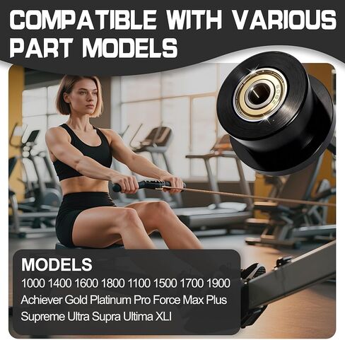 Machined Wheels/Rollers Compatible with Total Gym,Replacement Parts for 1000,1100,1400,1500,1600,1700,1800,1900,Achiever,Force,Gold,Max,Platinum,Plus,Pro,Supra,Supreme,Ultima,Ultra,XLI,4Pcs in Saudi Arabia