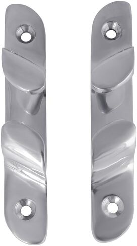 White Water 6064S 9" Angled Bow Chocks – 316 Stainless Steel Marine Grade Cleats for Docking & Mooring – Heavy-Duty Pair for Yachts, Boats – Mirror Finish – 1-Year Warranty in Saudi Arabia