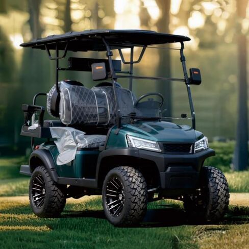 عربة جولف كهربائية LANGWEI، عربة جولف عالية التحمل للبالغين بأربعة مقاعد لملاعب الجولف وجميع مغامرات التضاريس in Kuwait