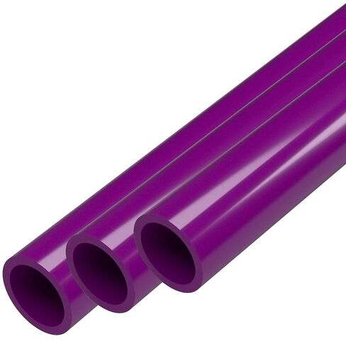 FORMUFIT PVC Pipe, 1/2" Size, (0.840" Actual OD) Sch 40 Furniture Grade, Black (40"L x 3-Pack) DIY Structural for Greenhouse, Garden, Dog Agility and Maker Projects - P012FGP-BK-40x3 in Saudi Arabia