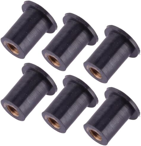 M5 Windshield Rubber Nut 90150-05024-00 6Pcs 90179-05523-00 Compatible with Nytro SRX RX1 Vector Phazer V Max Snowmobile in Saudi Arabia