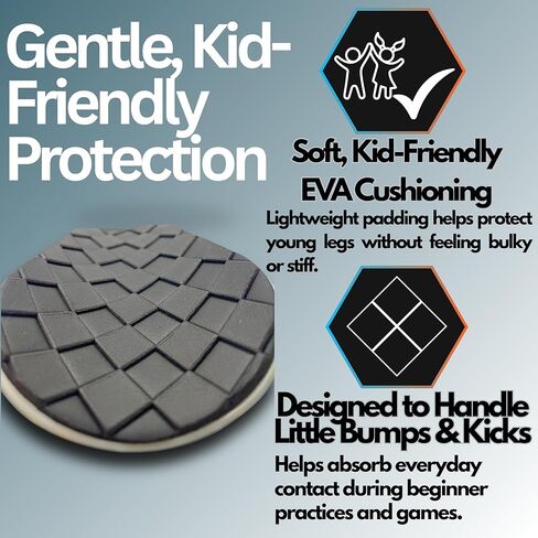 Toddler Soccer Shin Guards for Boys and Girls (Ages 3–5)- Tiny Hero | Lightweight, Soft EVA Shin Pads | Gentle Protection| Easy Slip-in, Child-Safe Materials in Saudi Arabia