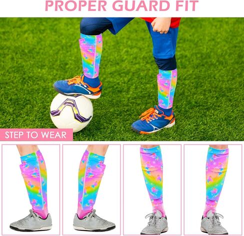 واقيات الساق لكرة القدم للأطفال والبنات الشباب، وسادات قصبة الساق لحماية الأطفال والبنات الصغار، أكمام واقيات قصبة القدم للأطفال من عمر 2-7 سنوات للفتيات الصغيرات in Kuwait