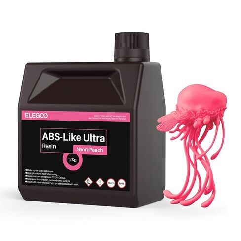 ELEGOO ABS-Like Ultra Resin with Extra Strength and Toughness, Compatible with MSLA/DLP/LCD Resin 3D Printer, Perfect 3D Printer Resin for Tool Application, Grey 1000g in Kuwait
