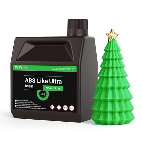ELEGOO ABS-Like Ultra Resin with Extra Strength and Toughness, Compatible with MSLA/DLP/LCD Resin 3D Printer, Perfect 3D Printer Resin for Tool Application, Grey 1000g in Kuwait