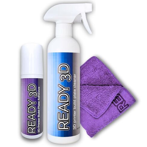 غراء لاصق للوحة البناء 3.38 أونصة للطابعة ثلاثية الأبعاد ومنظف لوحة البناء 16 أونصة - طبقات أولى ممتازة، إصدار طباعة سهل، تركيبة من الدرجة الممتازة، صنع في الولايات المتحدة الأمريكية، آمن PLA/ABS/PETG/TPU، غير سام، بدون رائحة in Kuwait