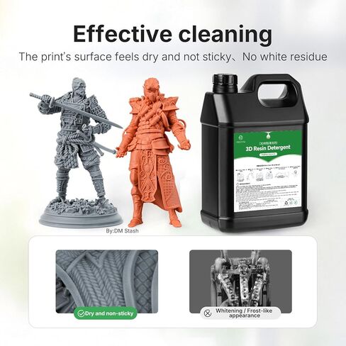 RESIONE 3D Resin Detergent 3.6KG, Safe Non-Flammable Cleaner for 3D Printed Parts – Effective Resin Remover Without White Residue, Gentle Formula for Home Use, Long-Lasting and Cost-Effective in Kuwait