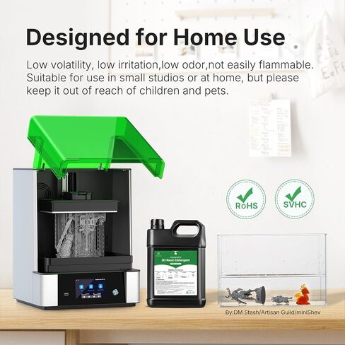 RESIONE 3D Resin Detergent 3.6KG, Safe Non-Flammable Cleaner for 3D Printed Parts – Effective Resin Remover Without White Residue, Gentle Formula for Home Use, Long-Lasting and Cost-Effective in Kuwait