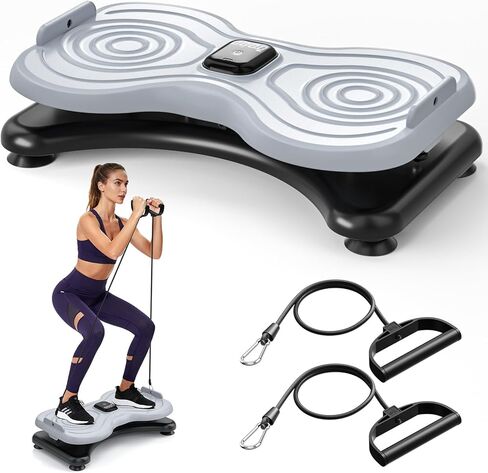 جهاز لف الخصر مع شاشة LCD، لوح تمرين بدون ضوضاء وأشرطة مقاومة، جهاز خصر نحيف مع مضاد للانزلاق، معدات رياضية منزلية للنساء والرجال in Kuwait