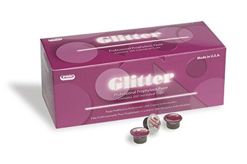 معجون Premier 9007400 Glitter Prophy مع الفلورايد، نكهة النعناع، ​​حبيبات دقيقة (عبوة من 200 قطعة) in Saudi Arabia
