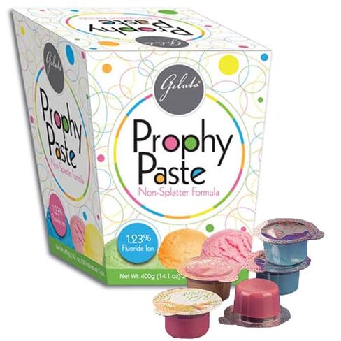 Keystone 24-15977 Gelato Prophy Paste Cups Coarse Grit Raspberry 1.23% APF 200/Pk in Kuwait