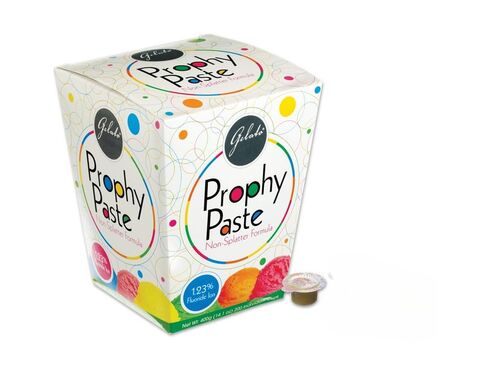 Keystone 24-15977 Gelato Prophy Paste Cups Coarse Grit Raspberry 1.23% APF 200/Pk in Kuwait