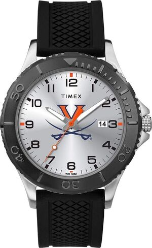 Timex Tribute Men's Collegiate Gamer 42mm Watch – Virginia Cavaliers with Black Silicone Strap in Saudi Arabia