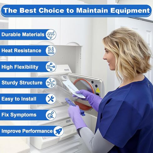 M9 MIK072 PM Kit Replacement for Midmark - Ritter M9/M9D/MIK072, Include Door & Dam Gasket & Gasket Ring, 2* MIS076 Door Springs, 2* MIF062 Filters & 1* MIF038 Filter (No Instructions) in Saudi Arabia