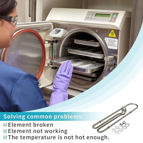 M11 Heating Element for Midmark M11 M11D Steam Replacement Part #002-0505-00 MIH049 120V with Heater Mounting Hardware in Kuwait