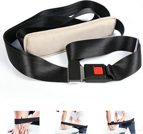 حزام تعبئة فائق - حزام ممتاز للعلاج الطبيعي، وإعادة التأهيل، والتمدد، والتنقل، والتوتر القابل للتعديل، أزرق مبطن in Kuwait