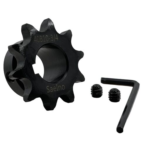 #40 ضرس سلسلة أسطوانية من النوع B 3/4 بوصة تتحمل 10 أسنان، مانع االصدأ 1045 مسننات محرك فولاذية 40B10-3/4 in Kuwait